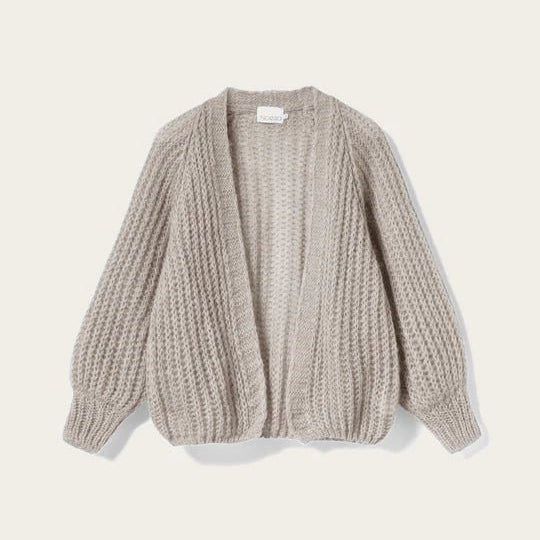 Noella Joseph Cardigan Light Grey Melange - Steranko Clothing Manchester