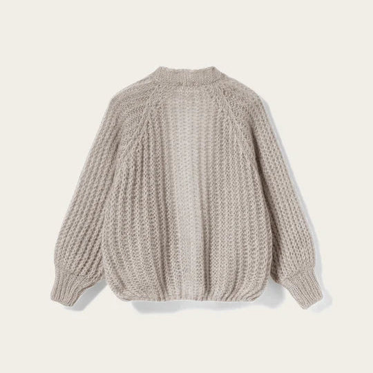 Noella Joseph Cardigan Light Grey Melange - Steranko Clothing Manchester