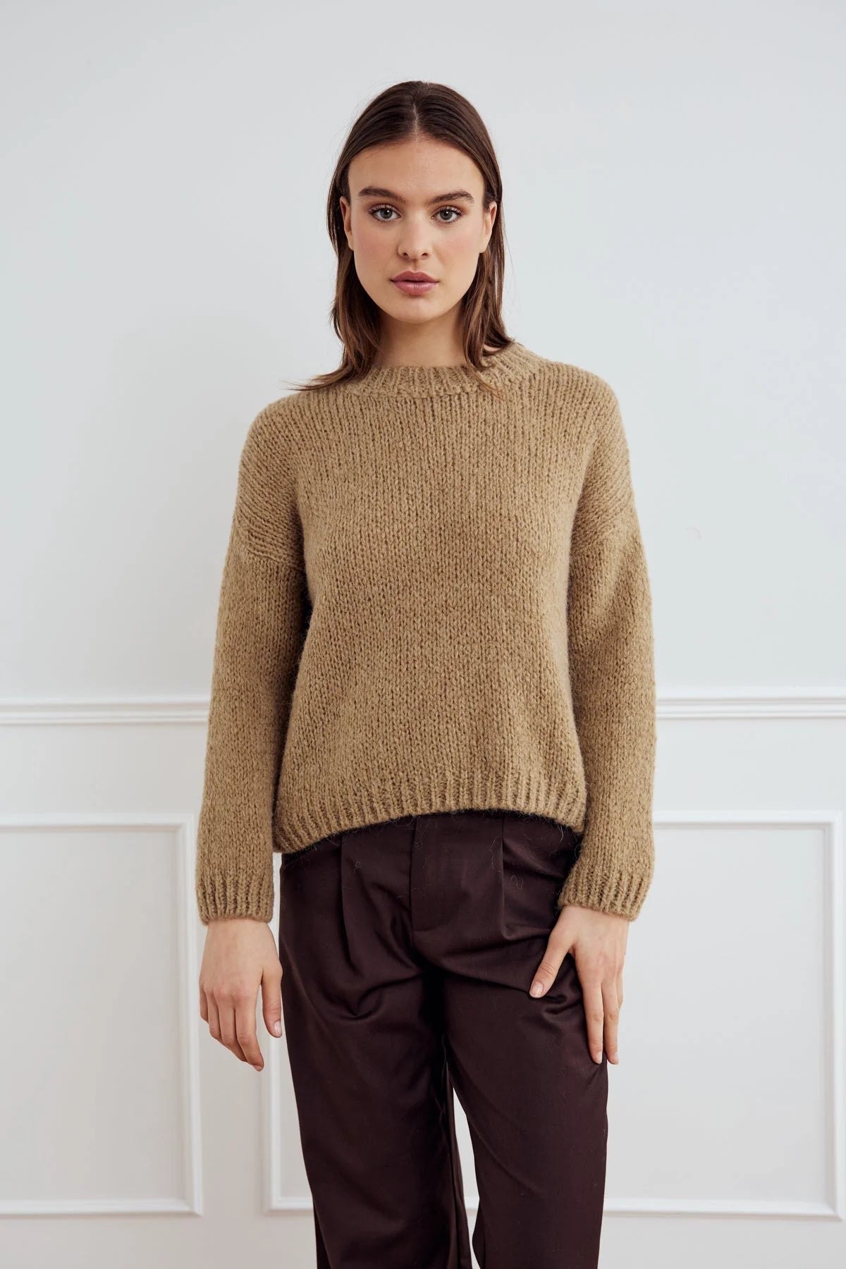 Noella Juno Knit Nature Brown - Steranko Clothing Manchester