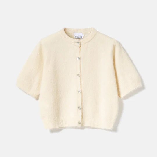 Noella Kae SS Knit Cardigan Oyster - Steranko Clothing Manchester
