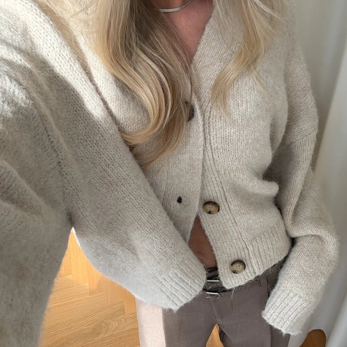 Noella Laiana Knit Cardigan Beige - Steranko Clothing Manchester