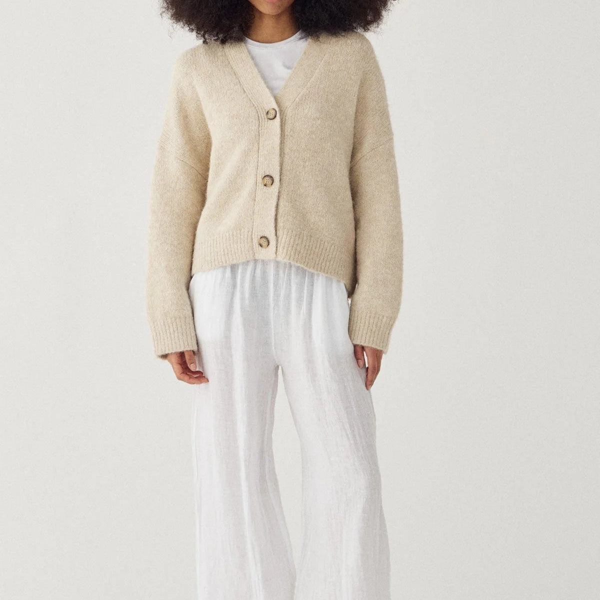 Noella Laiana Knit Cardigan Beige - Steranko Clothing Manchester