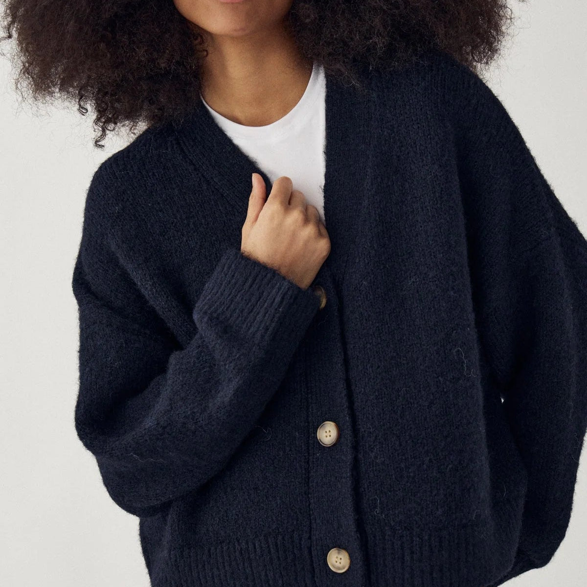 Noella Laiana Knit Cardigan Navy - Steranko Clothing Manchester