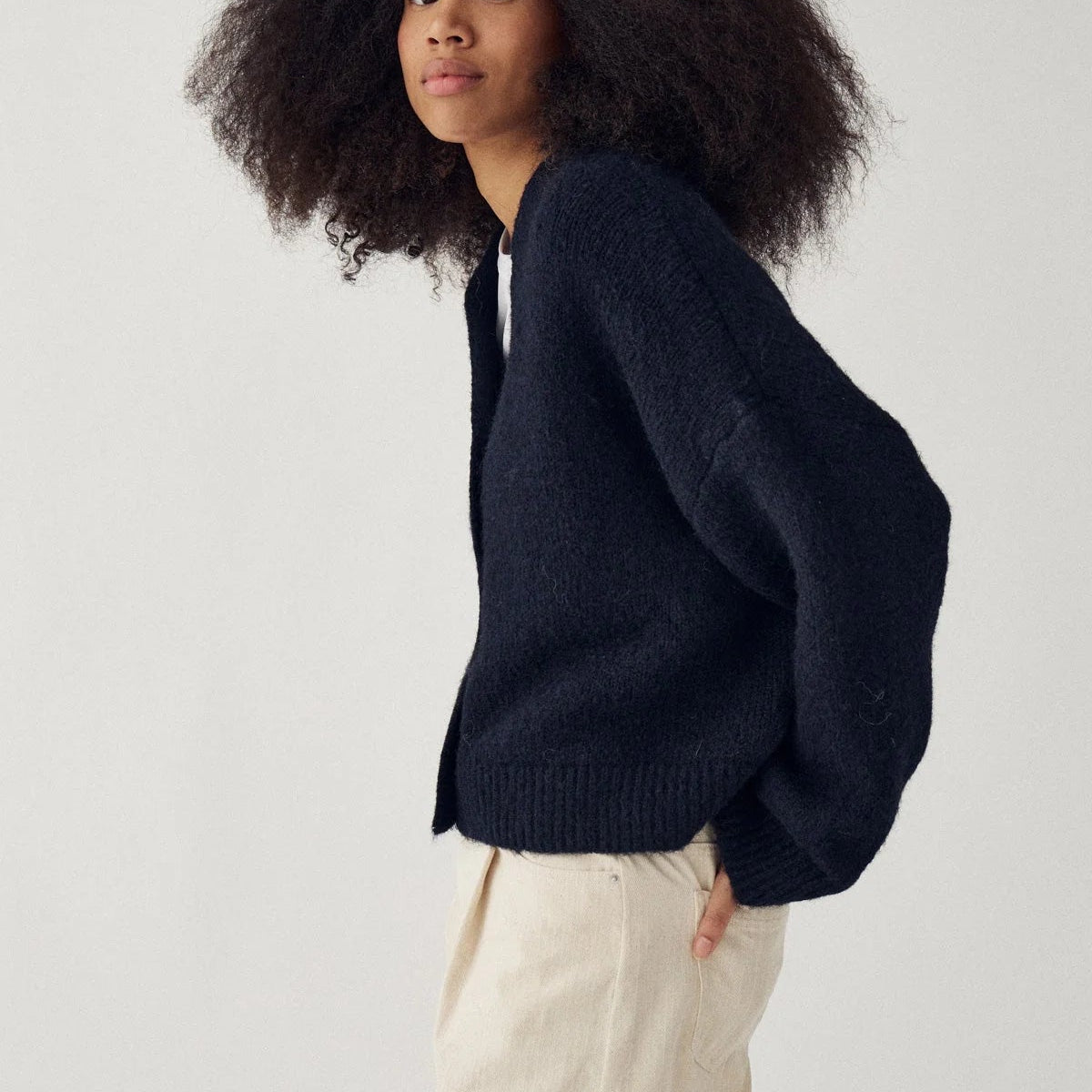 Noella Laiana Knit Cardigan Navy - Steranko Clothing Manchester