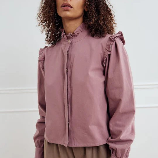 Noella Laina L/S Blouse Vintage Rose - Steranko Clothing Manchester