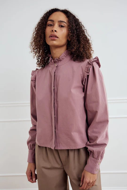 Noella Laina L/S Blouse Vintage Rose - Steranko Clothing Manchester