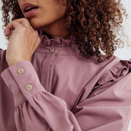 Noella Laina L/S Blouse Vintage Rose - Steranko Clothing Manchester