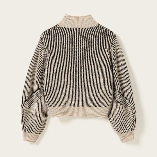 Noella Lassie Knit Black / Off White - Steranko Clothing Manchester