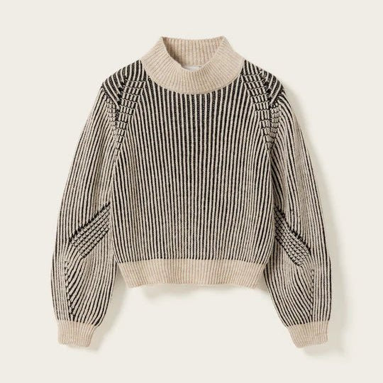 Noella Lassie Knit Black / Off White - Steranko Clothing Manchester