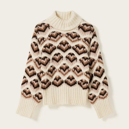 Noella Lata Knit Ivory Multi - Steranko Clothing Manchester