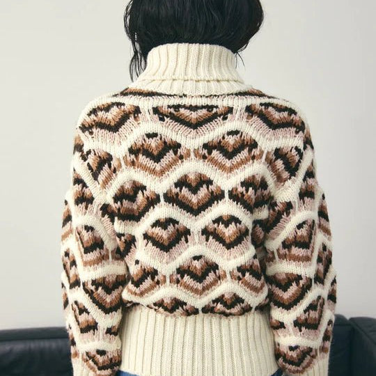 Noella Lata Knit Ivory Multi - Steranko Clothing Manchester