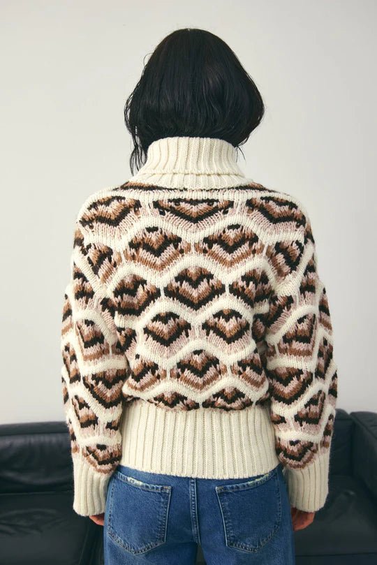 Noella Lata Knit Ivory Multi - Steranko Clothing Manchester