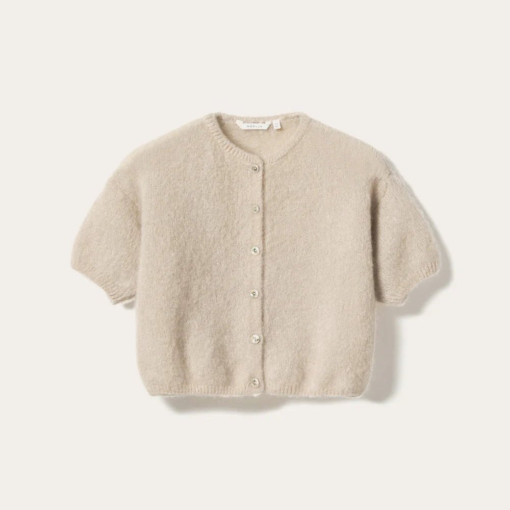 Noella Lorell Knit SS Cardigan Beige - Steranko Clothing Manchester