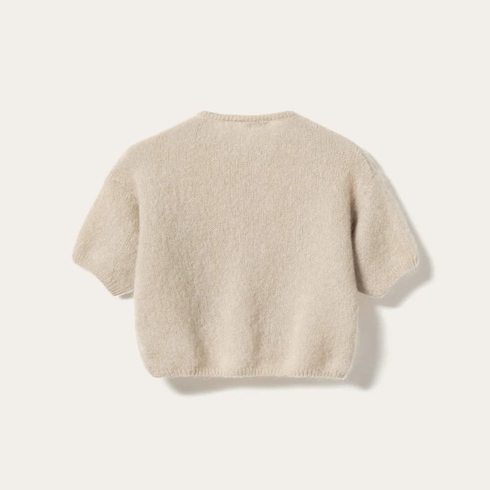 Noella Lorell Knit SS Cardigan Beige - Steranko Clothing Manchester