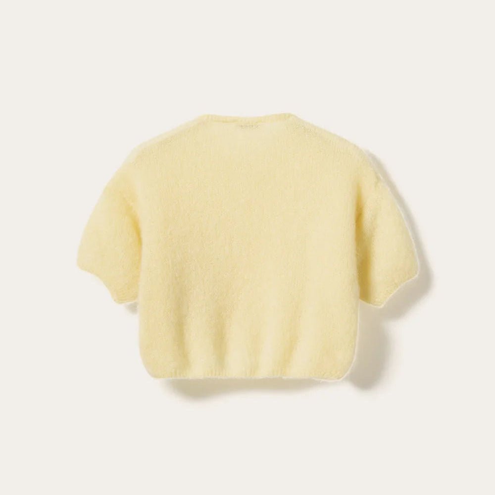 Noella Lorell Knit SS Cardigan Light Yellow - Steranko Clothing Manchester
