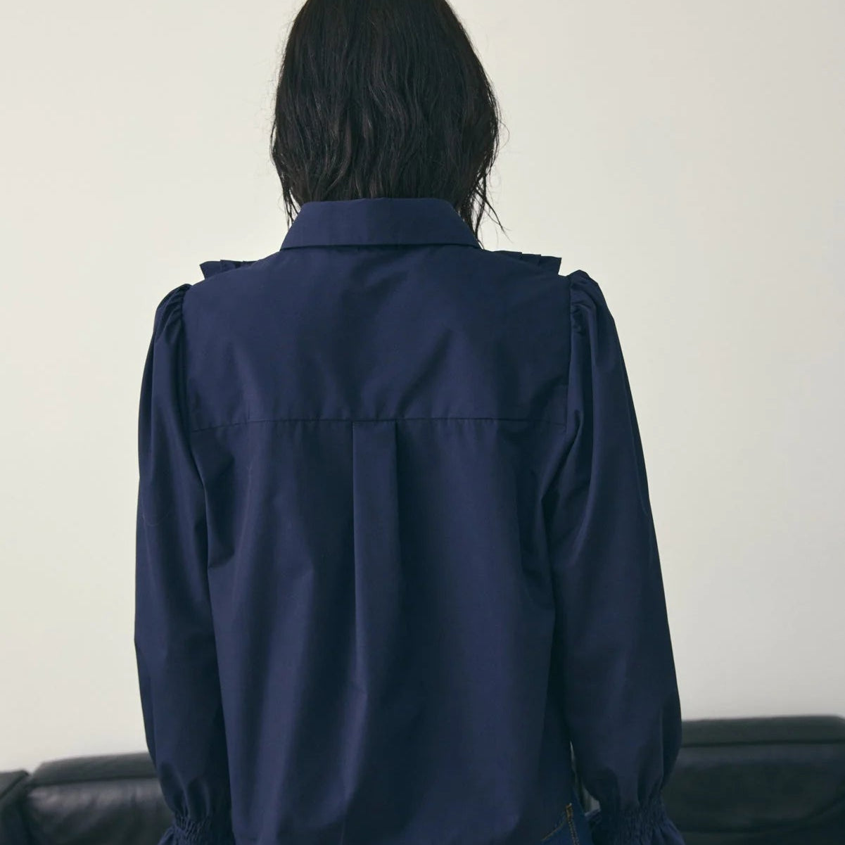 Noella Lucina L/S Blouse Navy Blue - Steranko Clothing Manchester