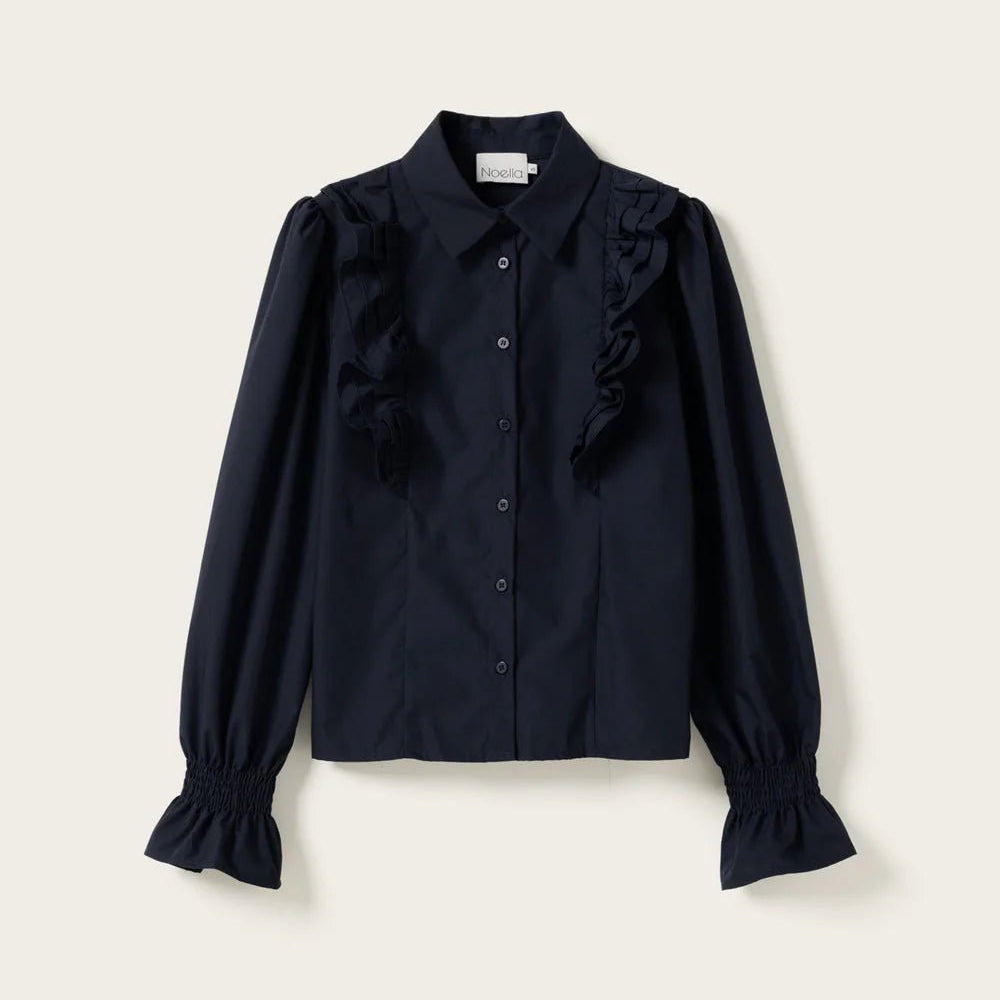 Noella Lucina L/S Blouse Navy Blue - Steranko Clothing Manchester