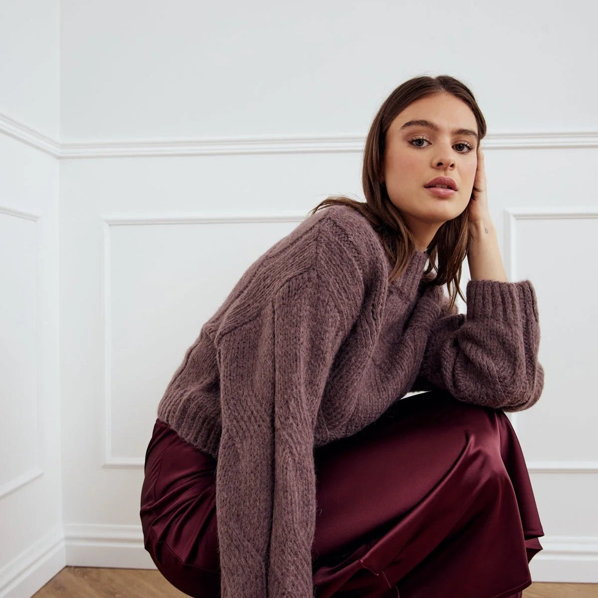 Noella Lynx Knit Morel - Steranko Clothing Manchester