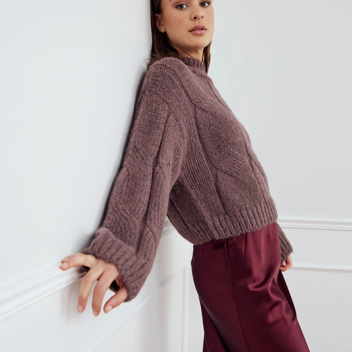 Noella Lynx Knit Morel - Steranko Clothing Manchester