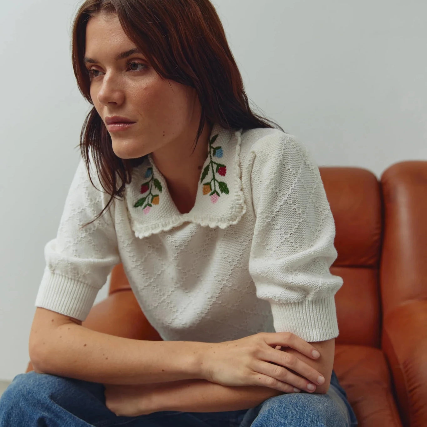 Noella Madeleine SS Knit Ivory - Steranko Clothing Manchester