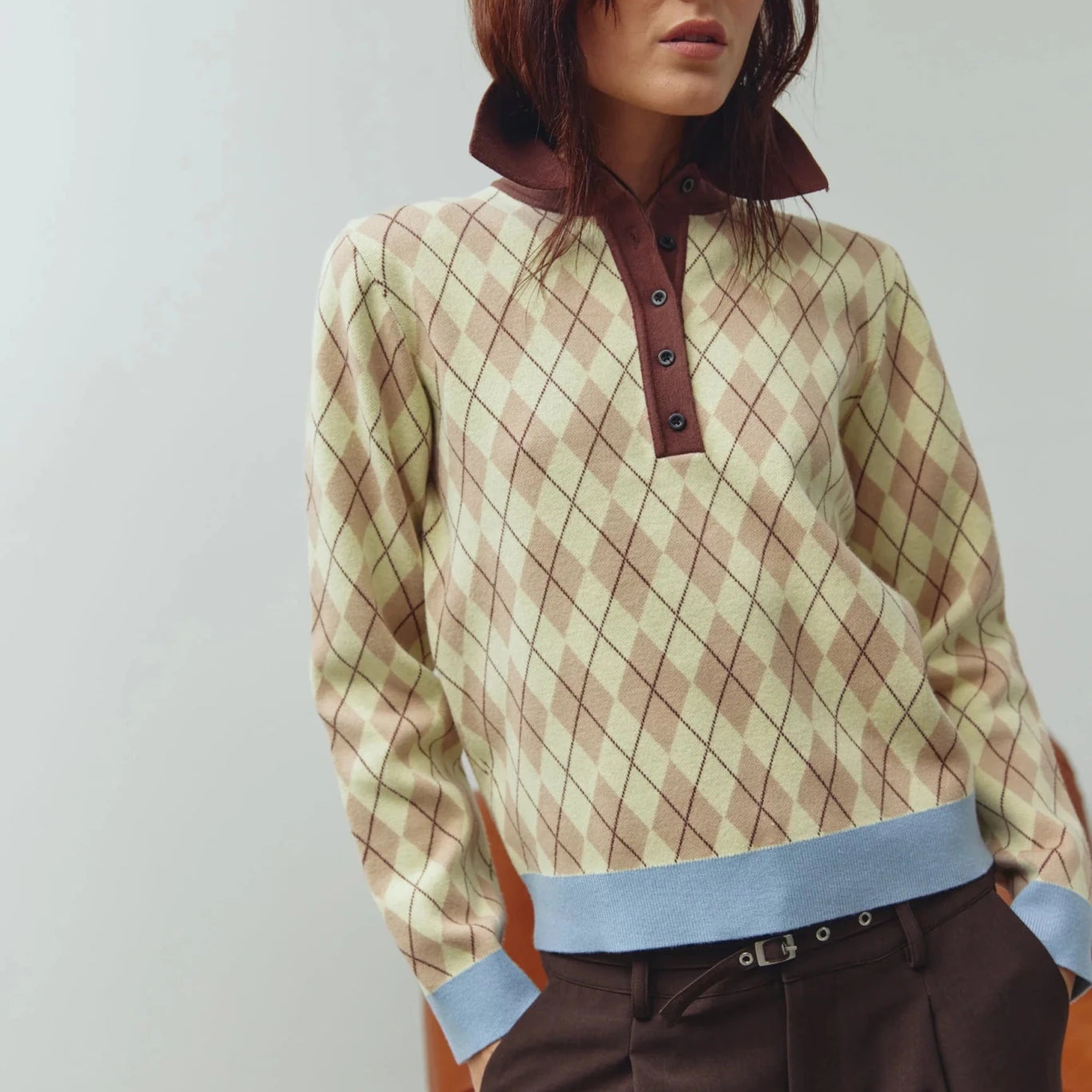 Noella Makayla Knit Diya Yellow Check - Steranko Clothing Manchester