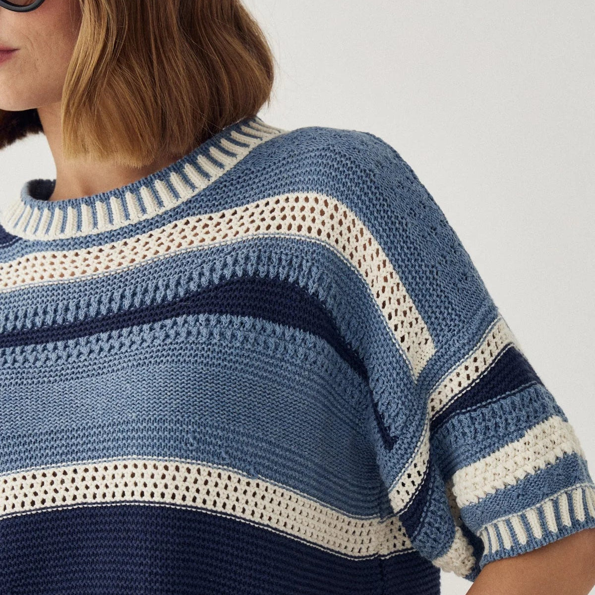 Noella Marian Knit Daya Blue Stripe - Steranko Clothing Manchester