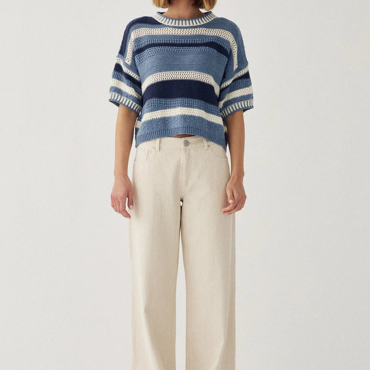 Noella Marian Knit Daya Blue Stripe - Steranko Clothing Manchester