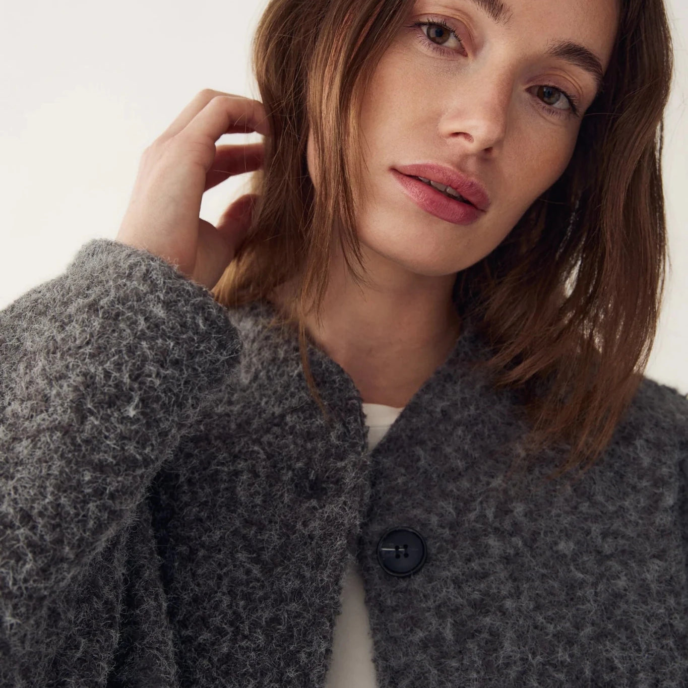 Noella Marnie Jacket Dark Grey Melange - Steranko Clothing Manchester