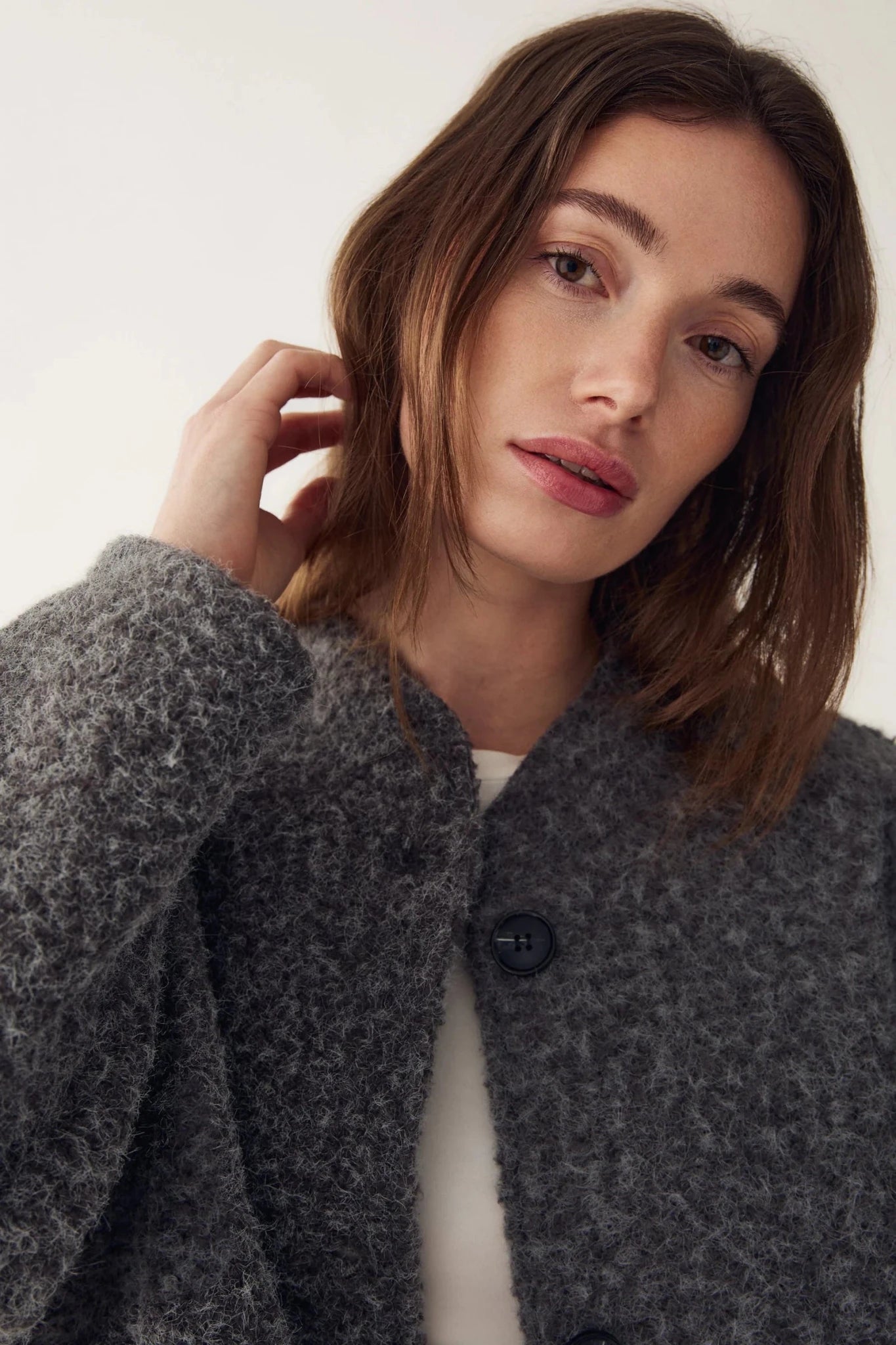 Noella Marnie Jacket Dark Grey Melange - Steranko Clothing Manchester