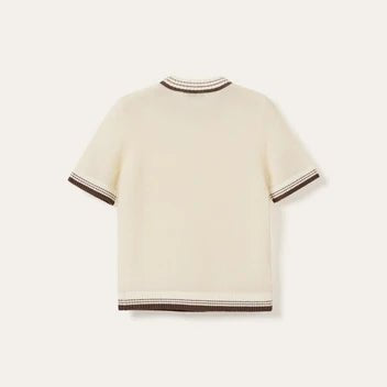 Noella Marthy Knit Ivory Brown - Steranko Clothing Manchester