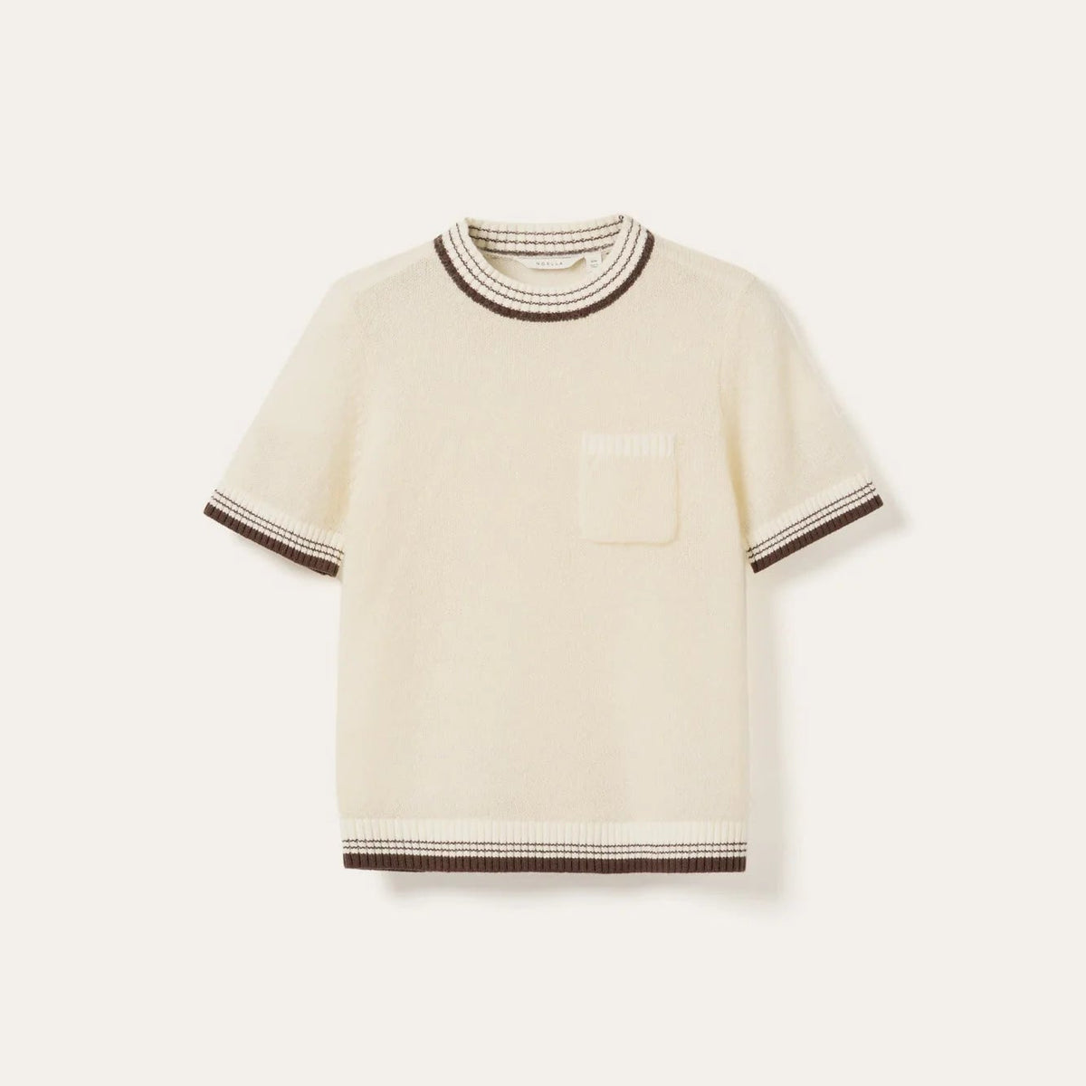 Noella Marthy Knit Ivory Brown - Steranko Clothing Manchester