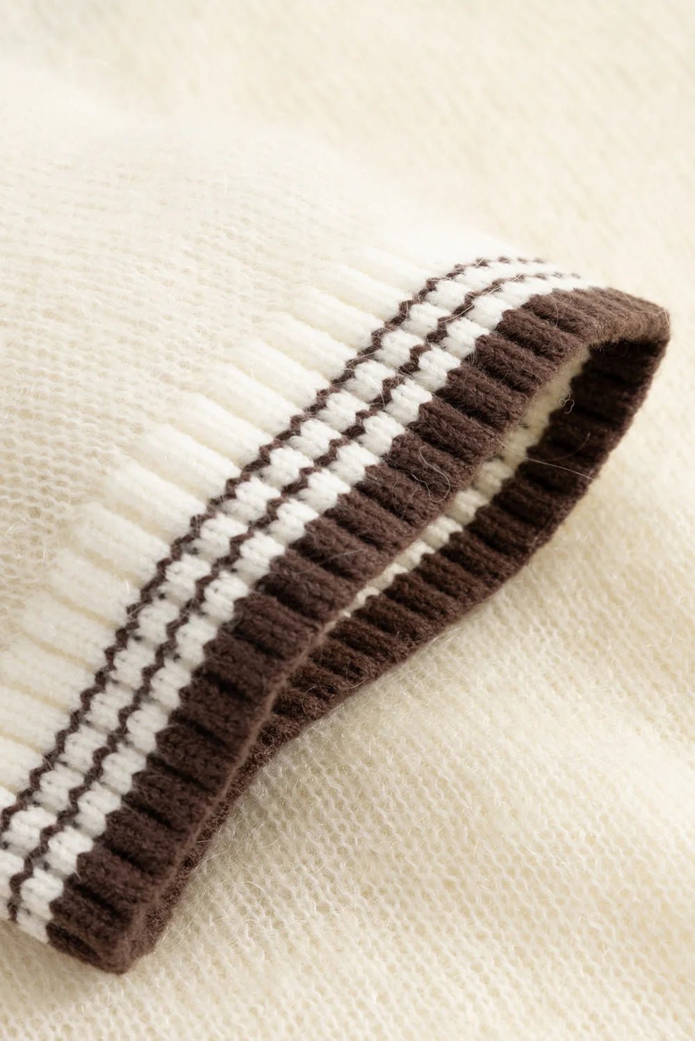 Noella Marthy Knit Ivory Brown - Steranko Clothing Manchester
