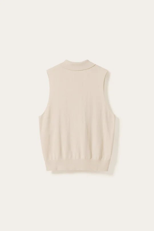 Noella Maxine SL Knit Polo Oyster - Steranko Clothing Manchester