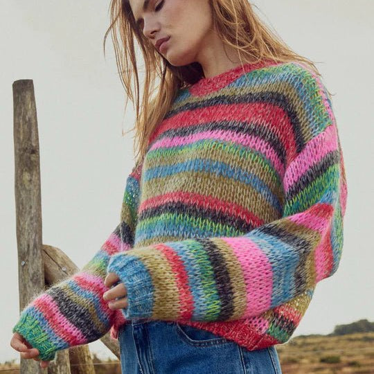 Noella Mayra Knit Decline Multi - Steranko Clothing Manchester