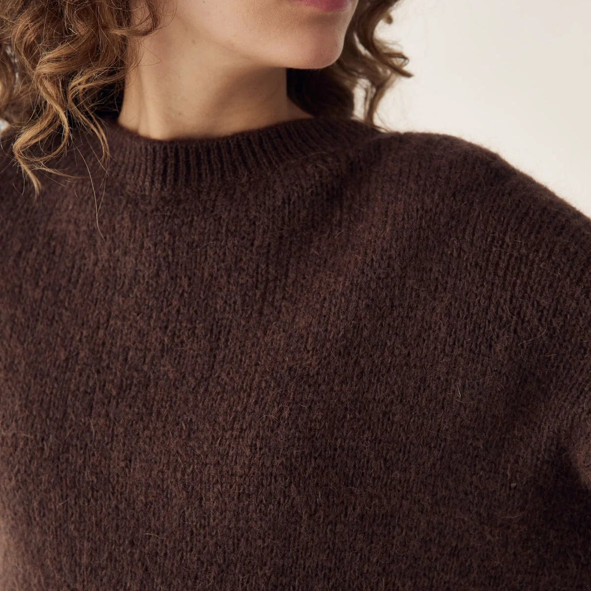 Noella Mimi Knit Jumper Dark Brown - Steranko Clothing Manchester