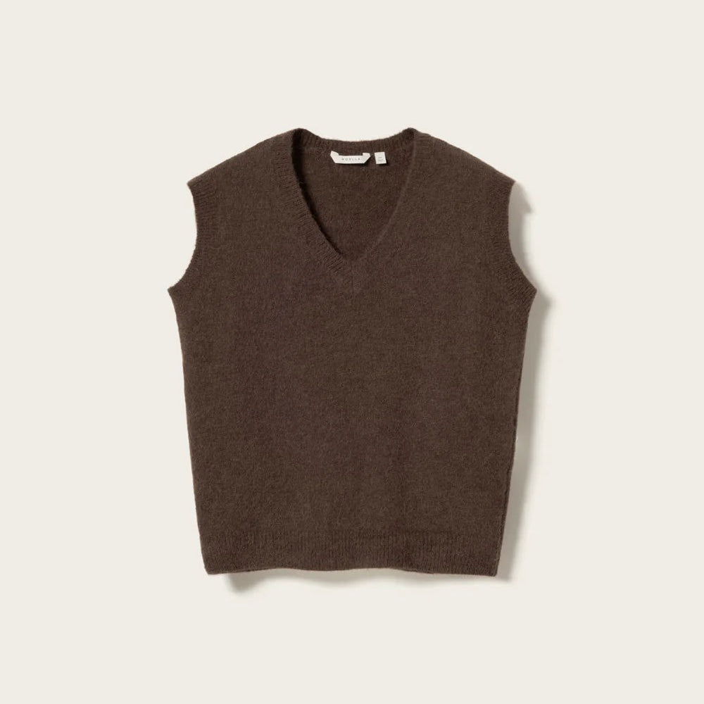 Noella N - Leatrice Knit Vest Dark Brown - Steranko Clothing Manchester