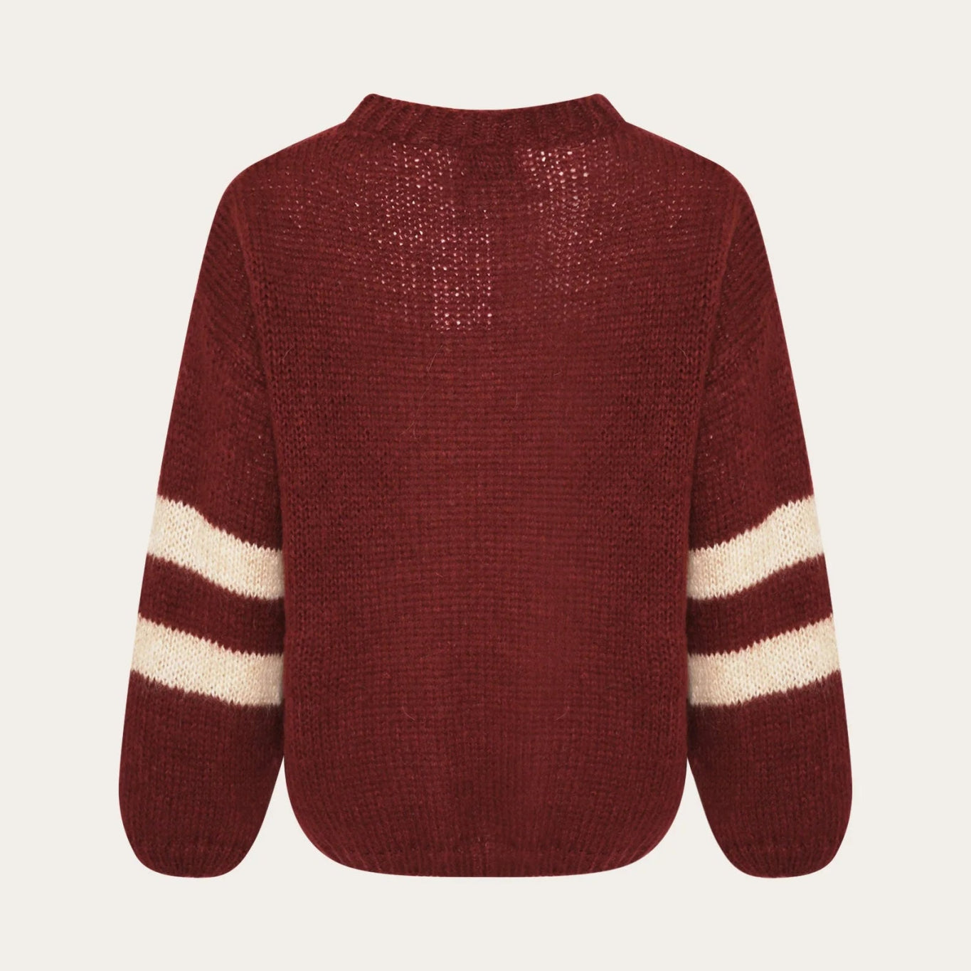 Noella Ninety - two Knit Bordeaux Ivory - Steranko Clothing Manchester