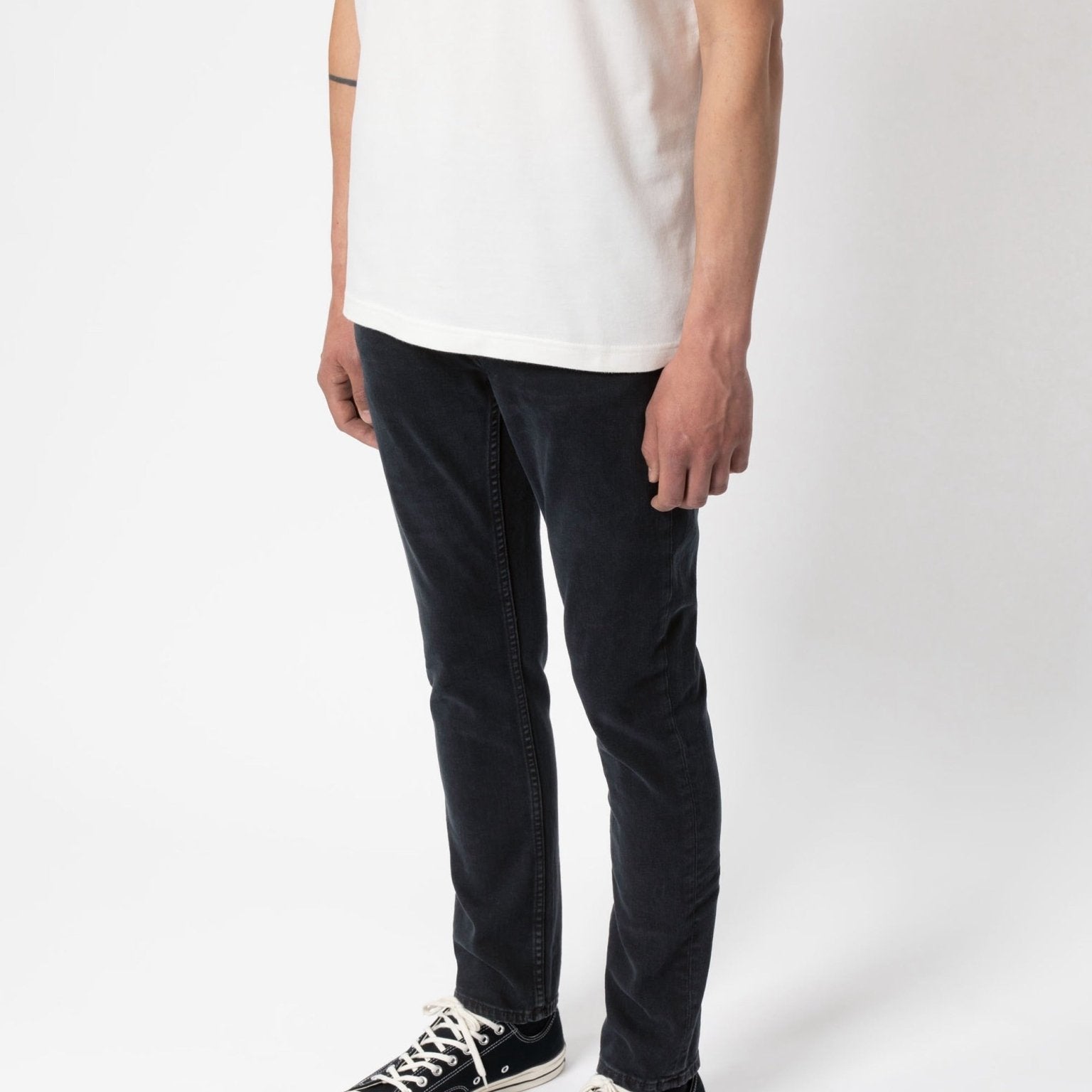 Nudie Jeans Co Lean Dean Black Skies - Steranko Clothing Manchester