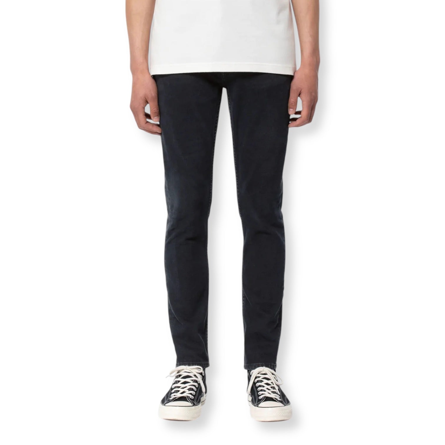 Nudie Jeans Co Lean Dean Black Skies - Steranko Clothing Manchester