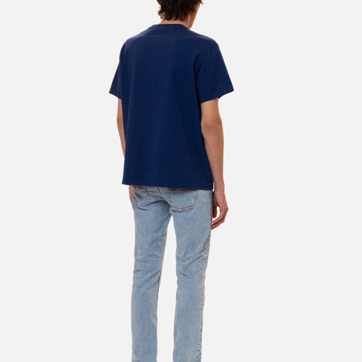 Nudie Jeans Co Leffe Pocket Tee French Blue - Steranko Clothing Manchester