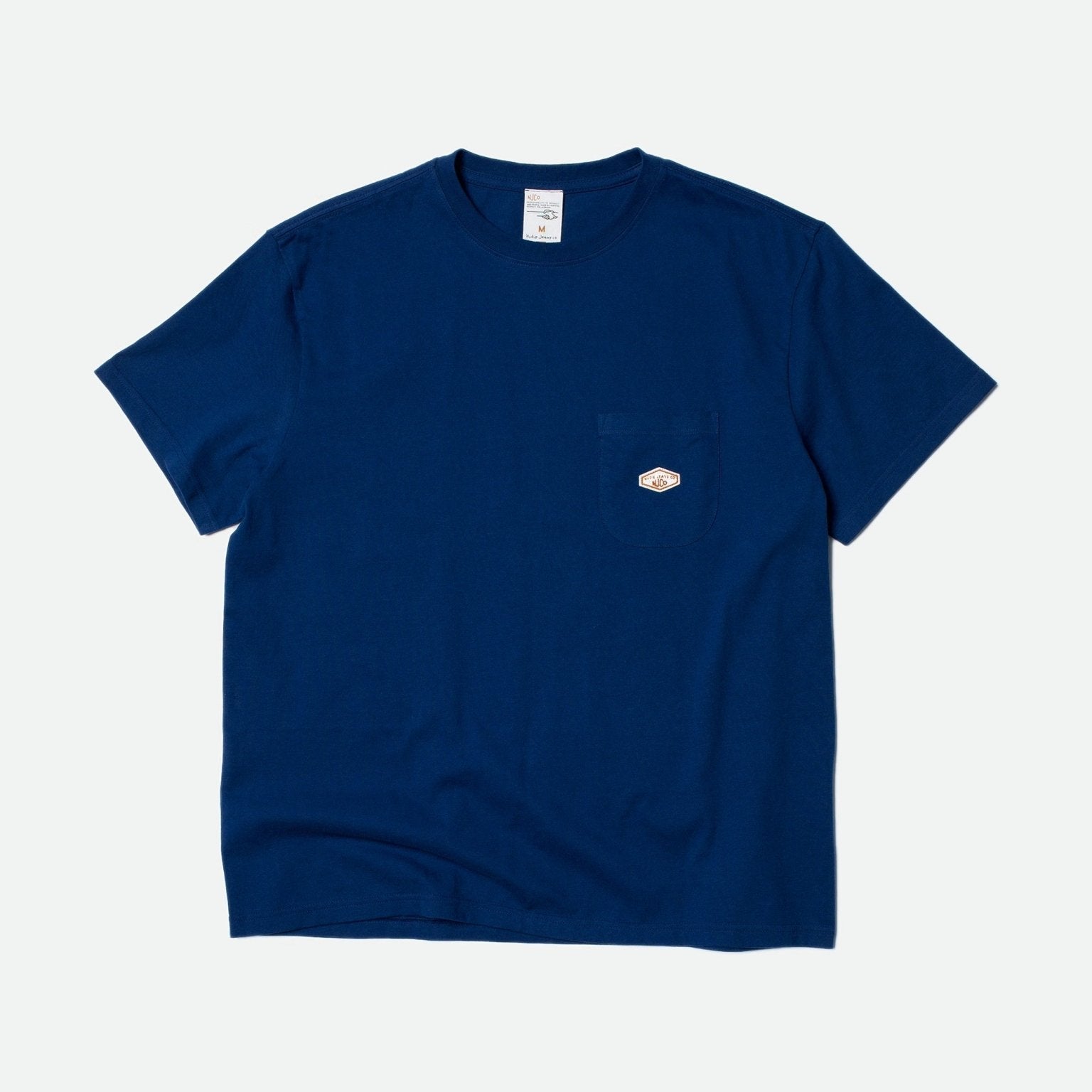 Nudie Jeans Co Leffe Pocket Tee French Blue - Steranko Clothing Manchester