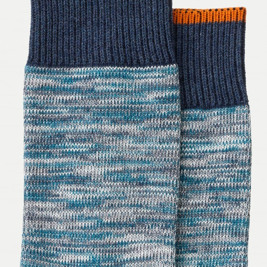 Nudie Jeans Co Rasmusson Multi Yarn Sock Blue - Steranko Clothing Manchester