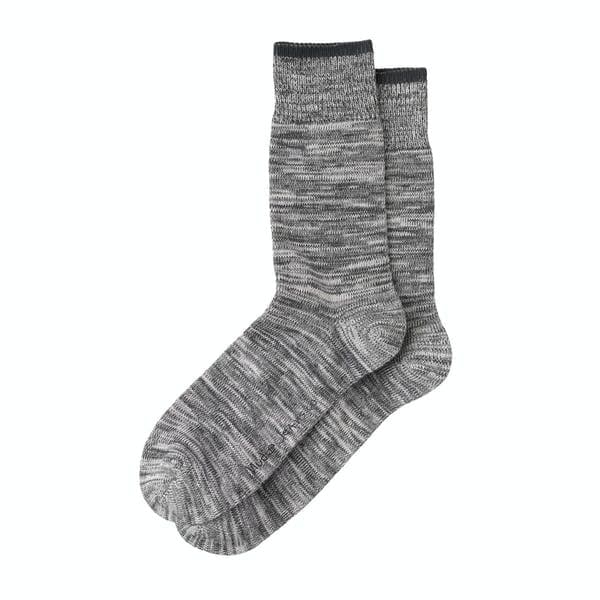 Nudie Jeans Co Rasmusson Multi Yarn Sock Dark Grey - Steranko Clothing Manchester