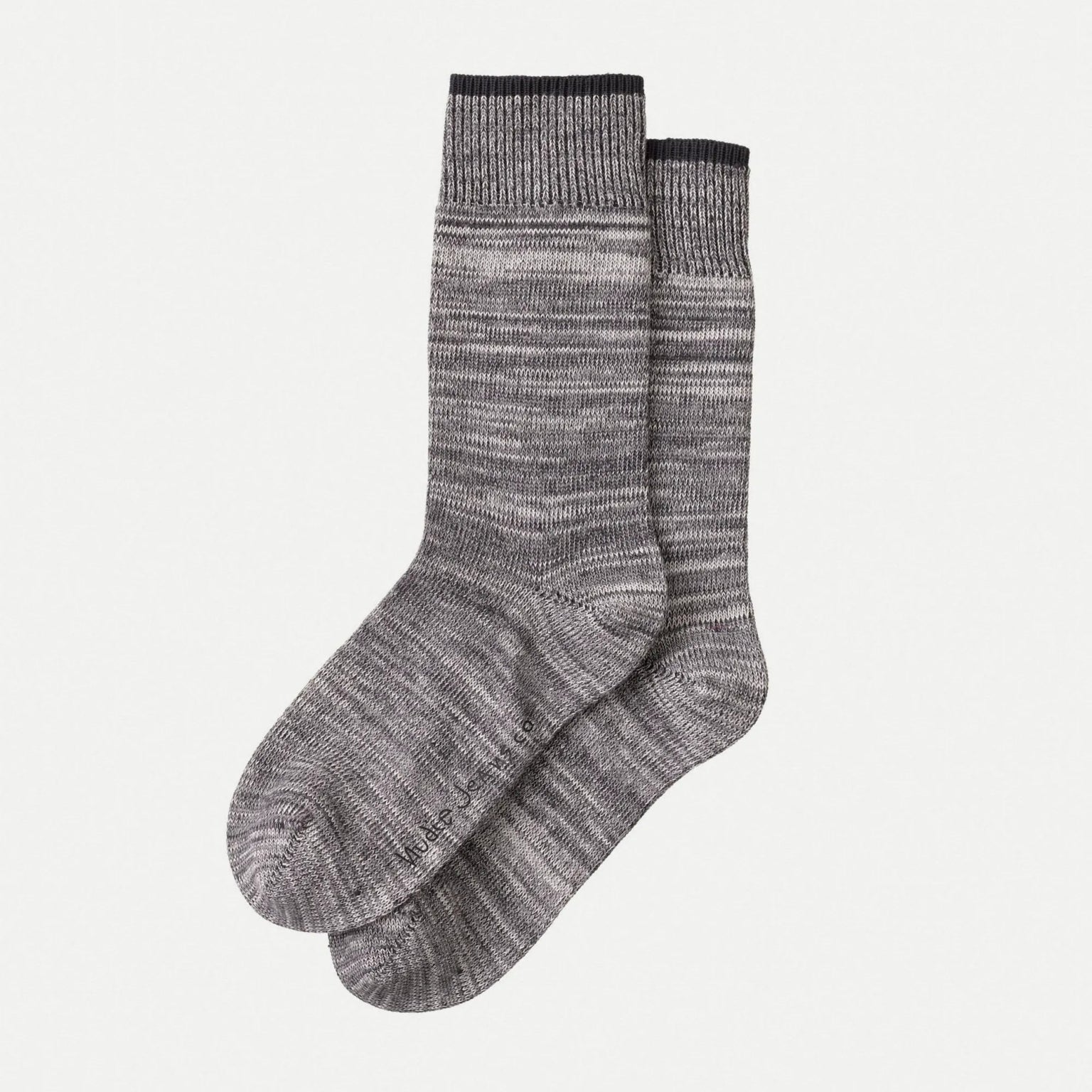 Nudie Jeans Co Rasmusson Multi Yarn Sock Dark Grey Women - Steranko Clothing Manchester