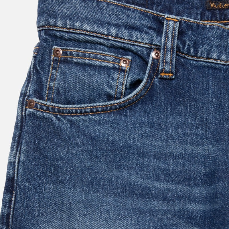 Nudie Jeans Co Solid Ollie Wild Blue - Steranko Clothing Manchester