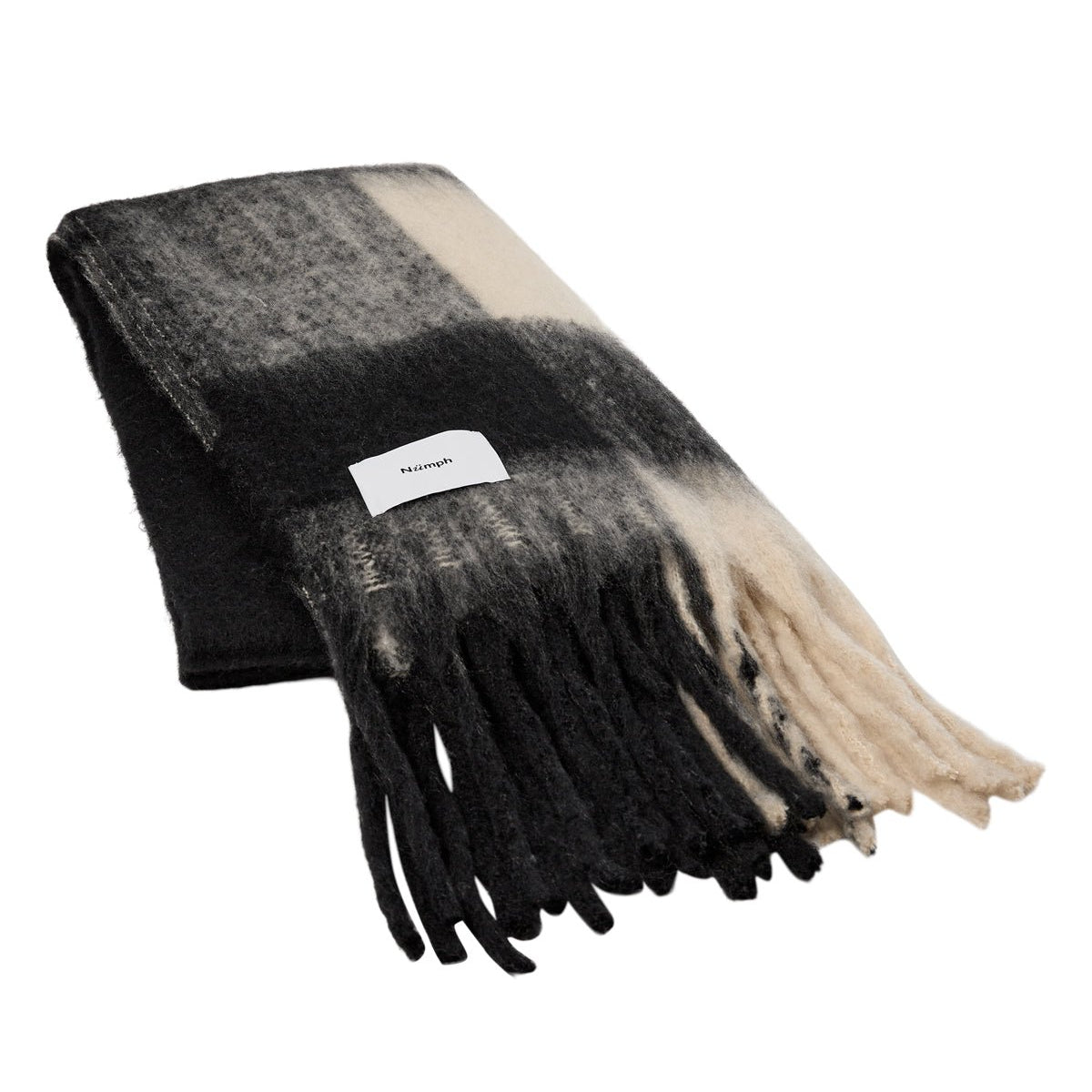 Numph Amira Scarf Caviar - Steranko Clothing Manchester