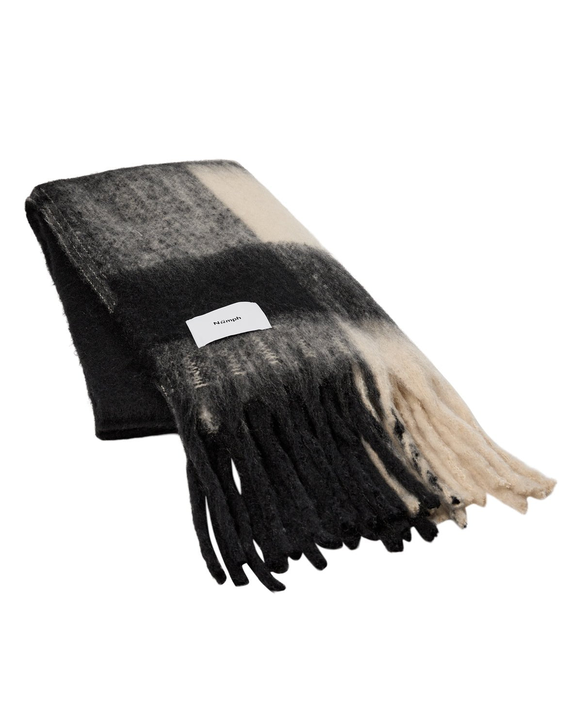 Numph Amira Scarf Caviar - Steranko Clothing Manchester