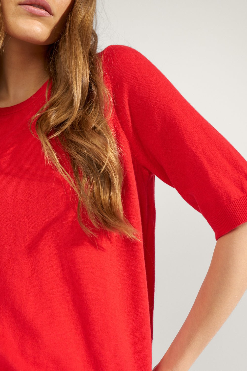 Numph Cally SS Pullover Goji Berry - Steranko Clothing Manchester
