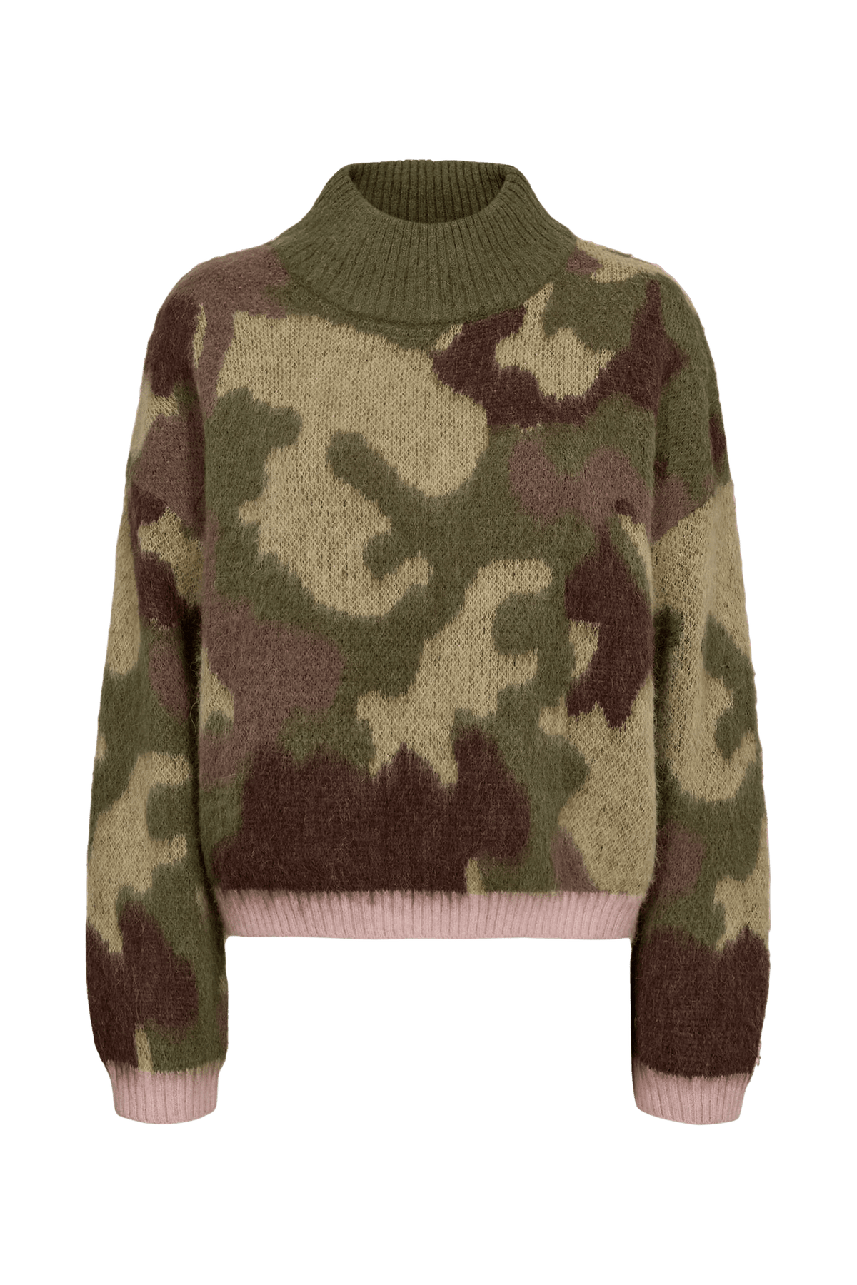Numph Camu Pullover Calla Green - Steranko Clothing Manchester