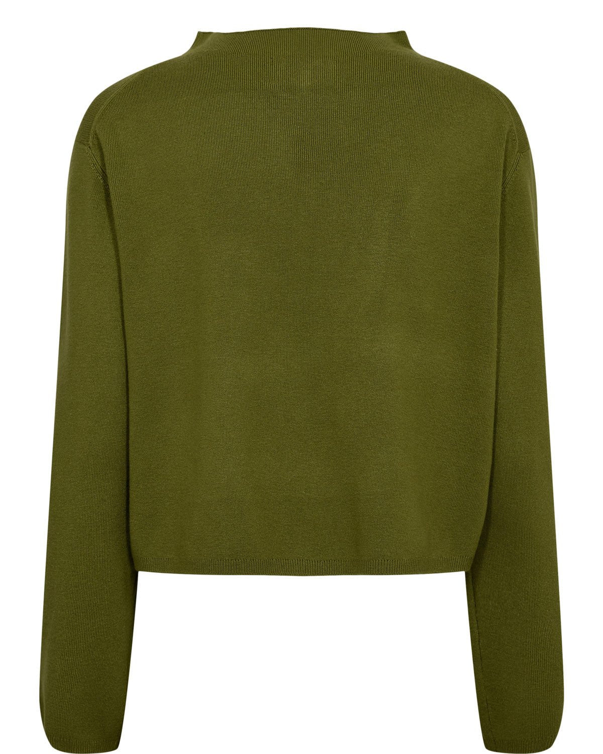 Numph Carma Crop Pullover Calla Green - Steranko Clothing Manchester